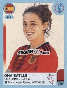 Figurina Ona Batlle - UEFA Women's Euro England 2022 - Panini