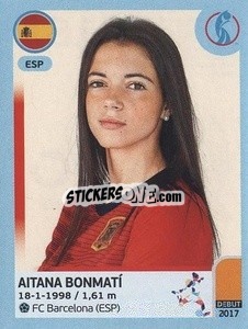 Cromo Aitana Bonmatí - UEFA Women's Euro England 2022 - Panini
