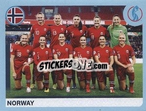 Sticker Norway Team - UEFA Women's Euro England 2022 n. 17 - Panini