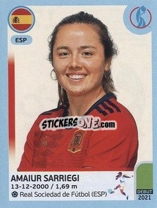 Cromo Amaiur Sarriegi - UEFA Women's Euro England 2022 - Panini