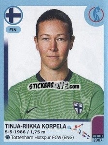 Sticker Tinja-Riikka Korpela - UEFA Women's Euro England 2022 n. 179 - Panini