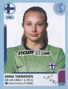 Sticker Anna Tamminen - UEFA Women's Euro England 2022 n. 180 - Panini