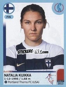 Sticker Natalia Kuikka - UEFA Women's Euro England 2022 n. 184 - Panini