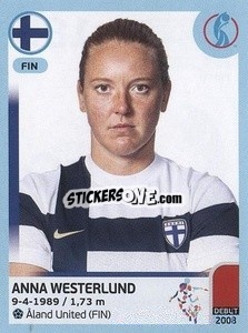Sticker Anna Westerlund - UEFA Women's Euro England 2022 - Panini