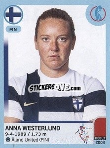 Sticker Anna Westerlund - UEFA Women's Euro England 2022 n. 185 - Panini
