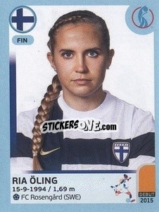 Figurina Ria Öling - UEFA Women's Euro England 2022 - Panini