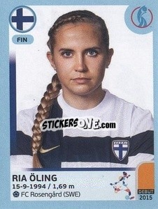 Sticker Ria Öling - UEFA Women's Euro England 2022 n. 187 - Panini