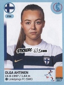 Cromo Olga Ahtinen - UEFA Women's Euro England 2022 - Panini