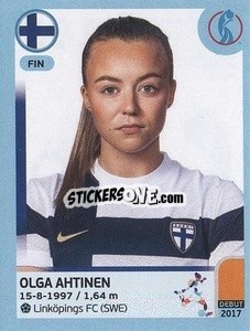 Sticker Olga Ahtinen - UEFA Women's Euro England 2022 n. 188 - Panini