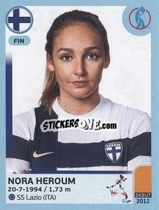 Cromo Nora Heroum - UEFA Women's Euro England 2022 - Panini