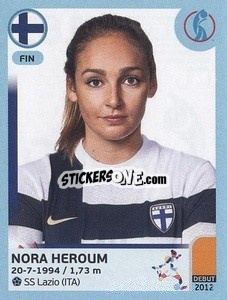 Sticker Nora Heroum - UEFA Women's Euro England 2022 n. 189 - Panini