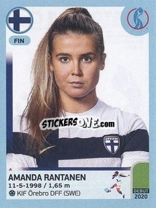 Sticker Amanda Rantanen - UEFA Women's Euro England 2022 n. 194 - Panini
