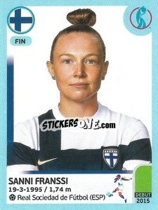 Figurina Sanni Franssi - UEFA Women's Euro England 2022 - Panini