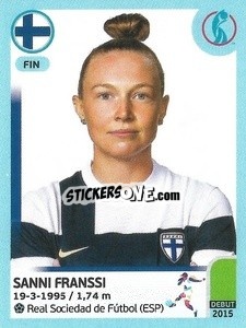 Sticker Sanni Franssi - UEFA Women's Euro England 2022 n. 197 - Panini