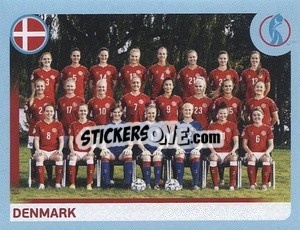 Figurina Denmark Team - UEFA Women's Euro England 2022 - Panini