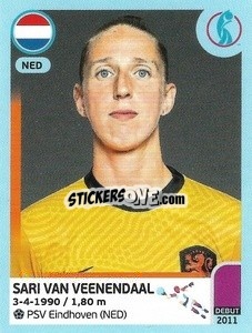 Cromo Sari Van Veenendaal - UEFA Women's Euro England 2022 - Panini