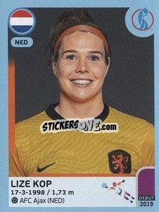 Sticker Lize Kop - UEFA Women's Euro England 2022 - Panini