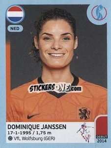 Sticker Dominique Janssen - UEFA Women's Euro England 2022 n. 204 - Panini
