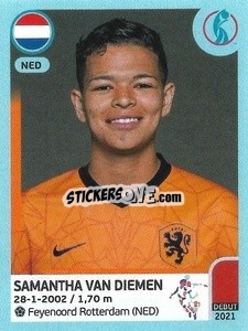 Figurina Samantha Van Diemen - UEFA Women's Euro England 2022 n. 208 - Panini