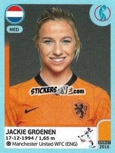 Sticker Jackie Groenen - UEFA Women's Euro England 2022 n. 209 - Panini