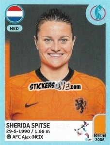 Sticker Sherida Spitse - UEFA Women's Euro England 2022 n. 211 - Panini