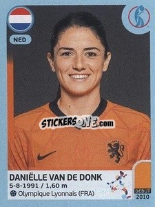 Sticker Daniëlle Van de Donk - UEFA Women's Euro England 2022 - Panini