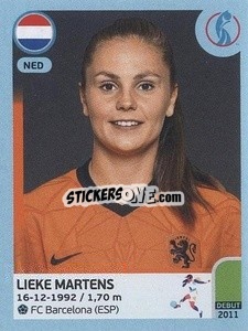 Figurina Lieke Martens - UEFA Women's Euro England 2022 - Panini