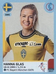 Cromo Hanna Glas - UEFA Women's Euro England 2022 - Panini