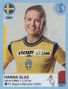 Sticker Hanna Glas - UEFA Women's Euro England 2022 n. 227 - Panini