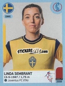 Cromo Linda Sembrant - UEFA Women's Euro England 2022 n. 228 - Panini