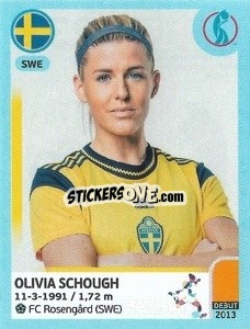 Cromo Olivia Schough - UEFA Women's Euro England 2022 n. 232 - Panini