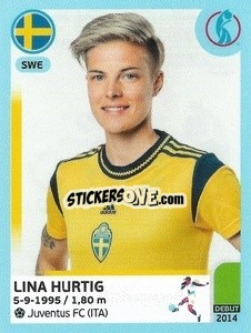 Sticker Lina Hurtig - UEFA Women's Euro England 2022 - Panini