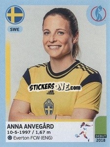 Sticker Anna Anvegård - UEFA Women's Euro England 2022 n. 239 - Panini