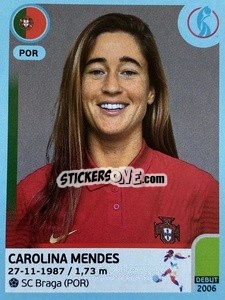 Figurina Carolina Mendes - UEFA Women's Euro England 2022 - Panini