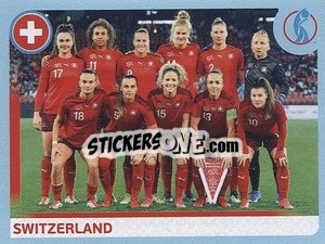 Figurina Switzerland Team - UEFA Women's Euro England 2022 - Panini