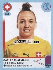 Figurina Gaëlle Thalmann - UEFA Women's Euro England 2022 - Panini