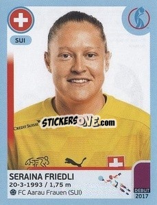 Figurina Seraina Friedli - UEFA Women's Euro England 2022 - Panini