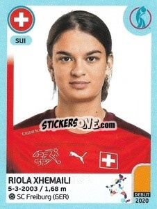 Cromo Riola Xhemaili - UEFA Women's Euro England 2022 - Panini