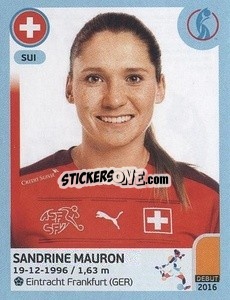 Cromo Sandrine Mauron - UEFA Women's Euro England 2022 - Panini