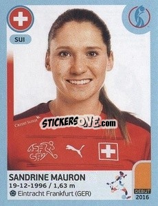 Sticker Sandrine Mauron - UEFA Women's Euro England 2022 n. 276 - Panini