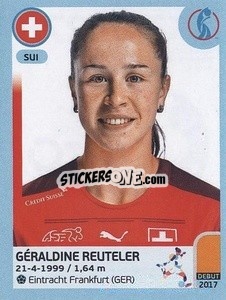 Figurina Géraldine Reuteler - UEFA Women's Euro England 2022 n. 278 - Panini