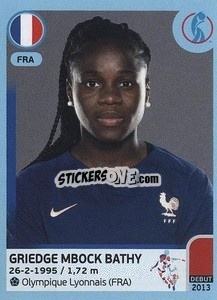 Sticker Griedge Mbock Bathy - UEFA Women's Euro England 2022 n. 286 - Panini