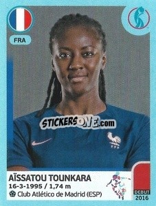 Sticker Aïssatou Tounkara - UEFA Women's Euro England 2022 n. 287 - Panini