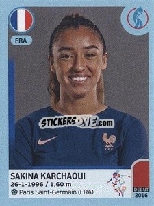 Figurina Sakina Karchaoui - UEFA Women's Euro England 2022 - Panini