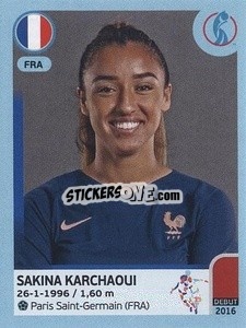 Sticker Sakina Karchaoui - UEFA Women's Euro England 2022 n. 289 - Panini