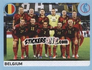 Figurina Belgium Team - UEFA Women's Euro England 2022 - Panini