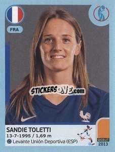 Sticker Sandie Toletti - UEFA Women's Euro England 2022 - Panini