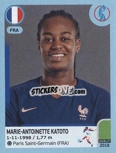 Sticker Marie-Antoinette Katoto - UEFA Women's Euro England 2022 n. 298 - Panini