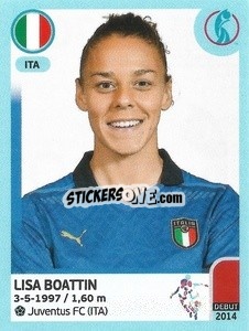 Sticker Lisa Boattin - UEFA Women's Euro England 2022 n. 308 - Panini