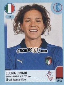 Sticker Elena Linari - UEFA Women's Euro England 2022 n. 311 - Panini